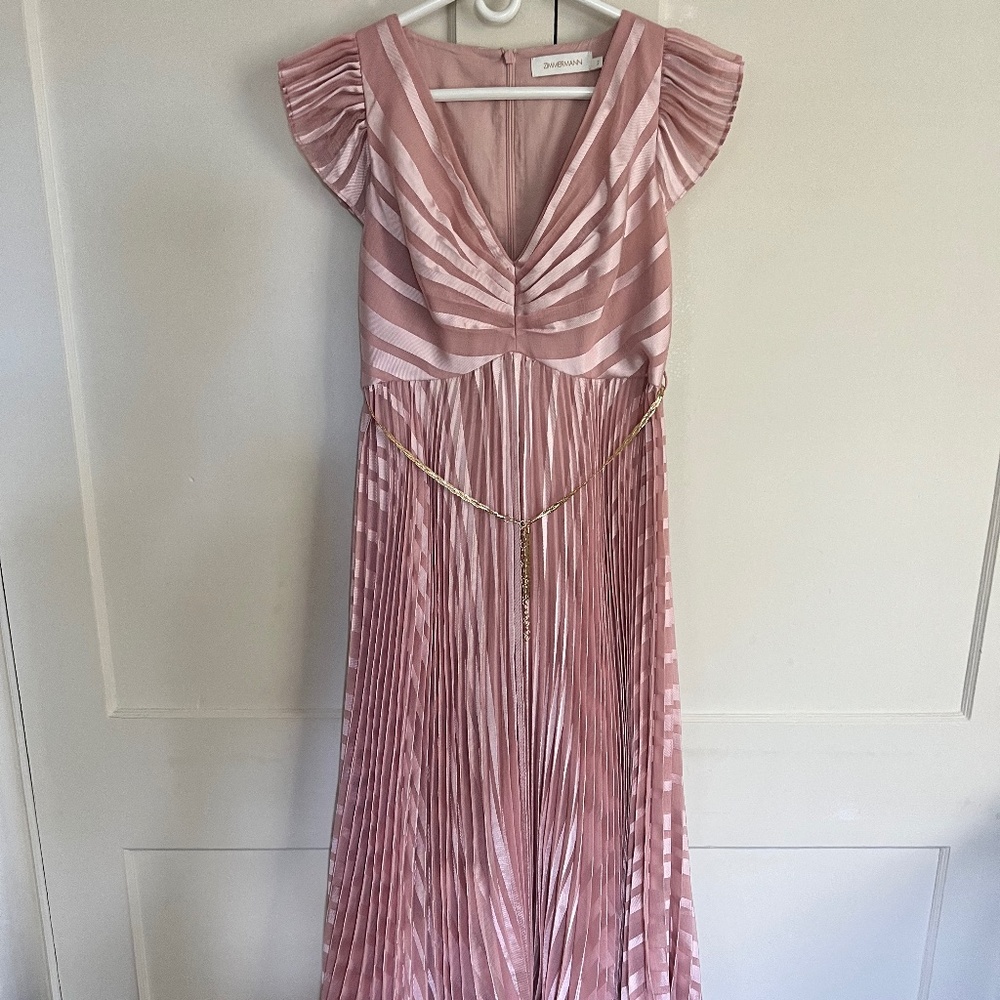 Zimmermann Burnout Sunray Midi Dress